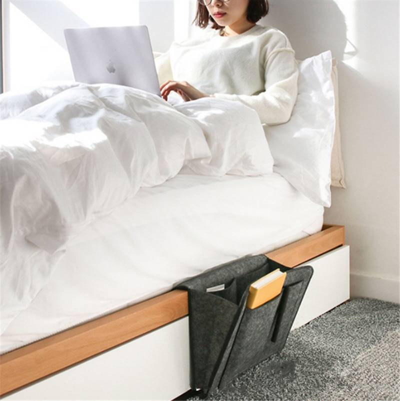 Hanging Bed or Sofa Storage Organizer Holder With Dividers Style Review