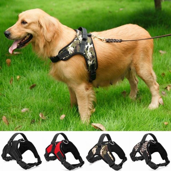 Adjustable Nylon Heavy Duty Comfortable Dog Harness Padded