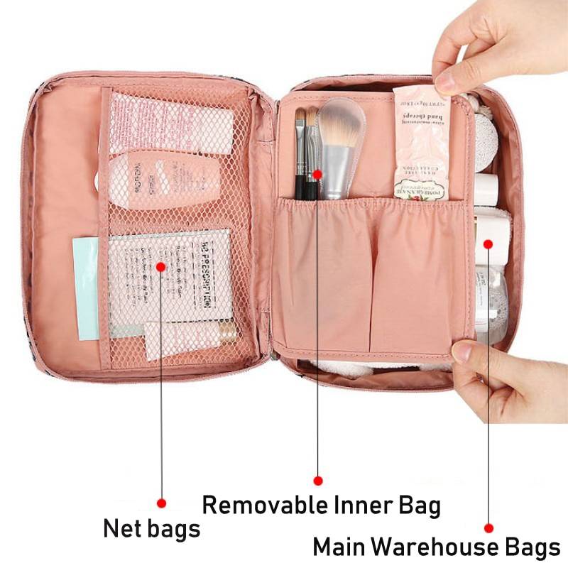 compact travel makeup bag