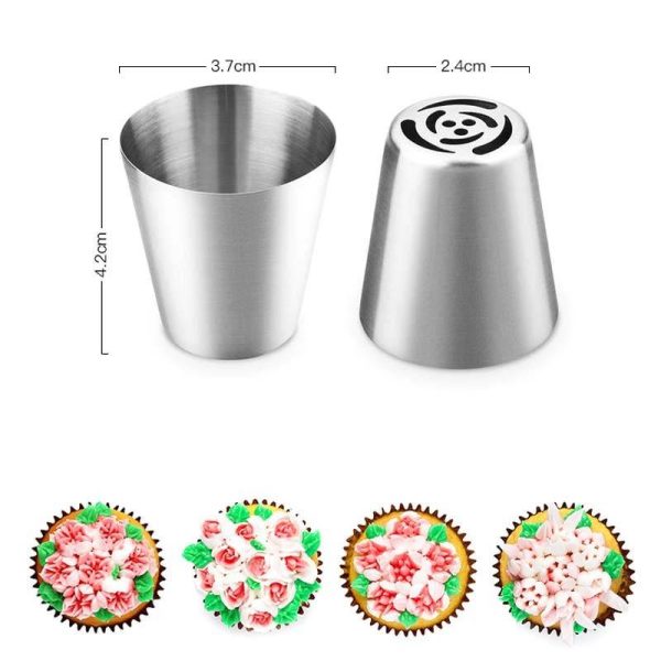 Cake Decorating Flower Icing Nozzles Set |Piping Stainless Steel