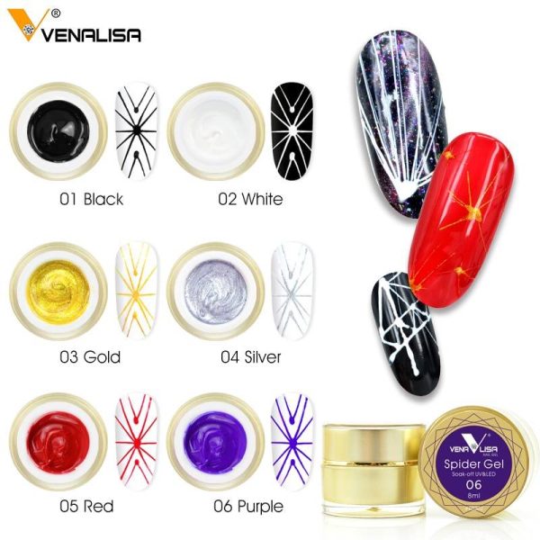 Spider Gel Nail Art Colours