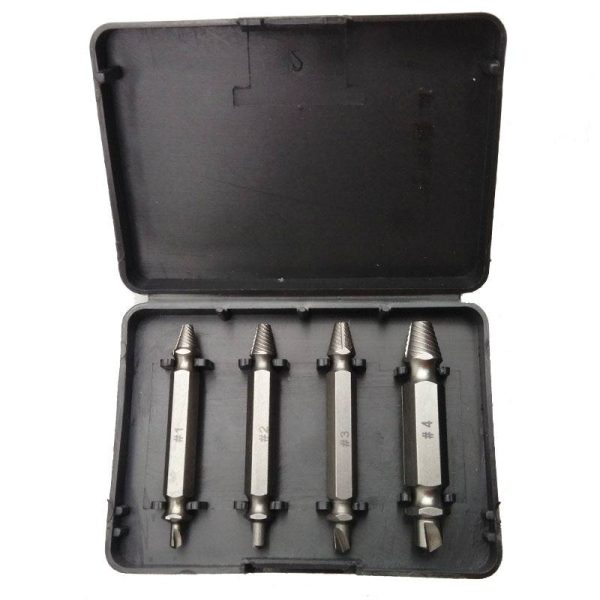Damaged Screw Extractor  Electric Driver Set 4 Bits