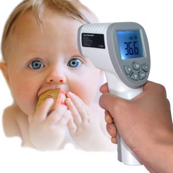 Digital Infrared Forehead Thermometer Baby to Adult (CE Certified) LCD Display Non Contact Body And Object Modes Health 