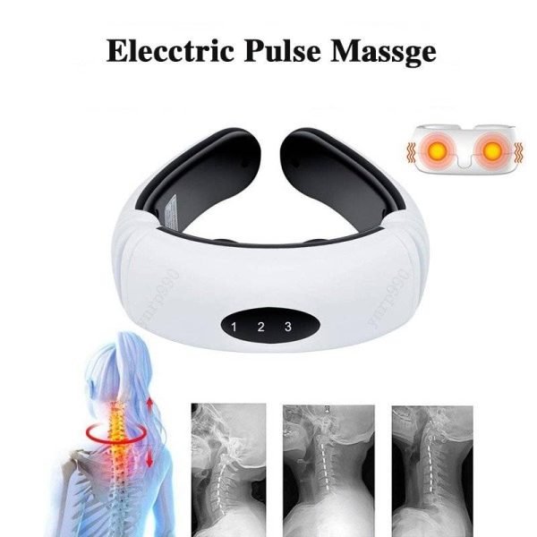 Back and Neck Massager With Electric Pulse 6 Mode Massage Infrared Heating Pain Relief