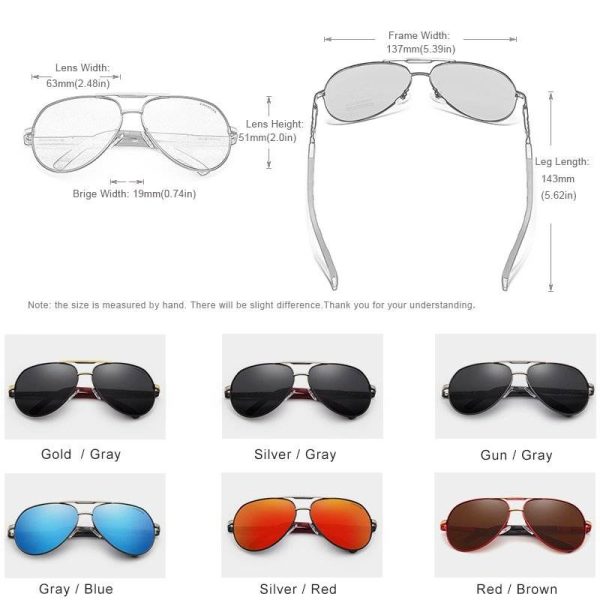 Aviator Sunglasses – Polarized UV Protection