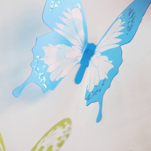 3d Butterfly Wall Decorations (18 pieces)