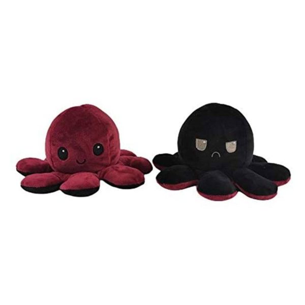 Moodipus Cuddly Reversible Happy or Sad Cuddly Octopus