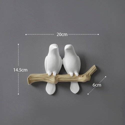 Bird Wall Hooks - Strong Hand Painted Resin Sculpture - Style Review