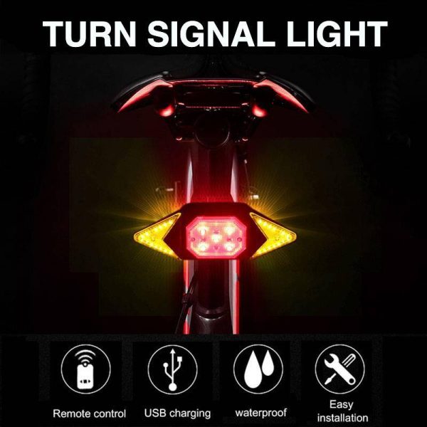 Bike Tail Light Indicator System | Remote Control Cycling Tail Light Rechargeable