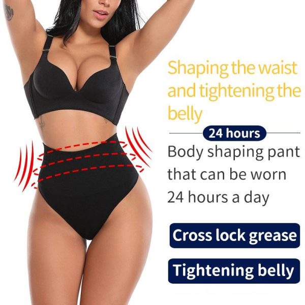High Waist Tummy Control Thong Panties For Women Thong Body Shaper