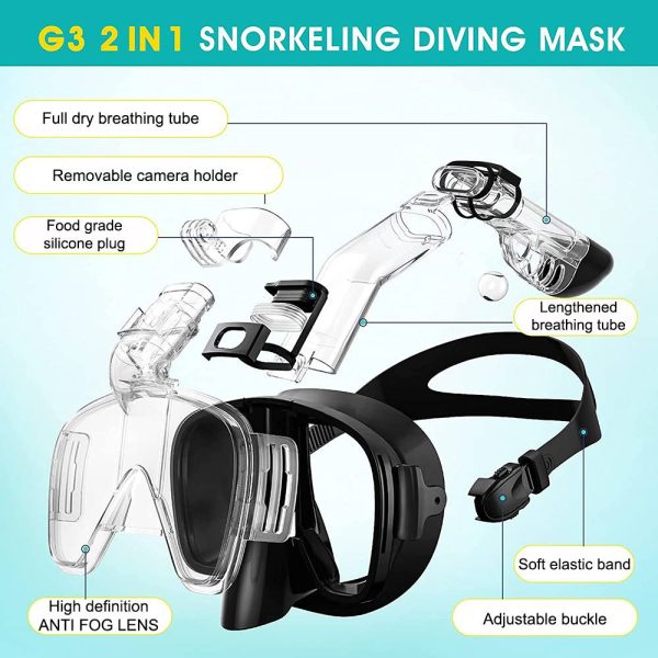 Best Full Face Snorkeling Mask – Foldable Snorkel Mask
