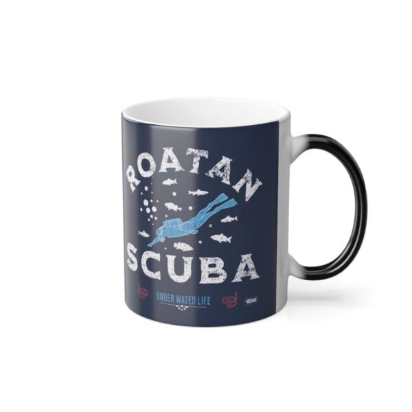 Roatan Scuba Diving Mug Changes Colour – Color Morphing Scuba Mug