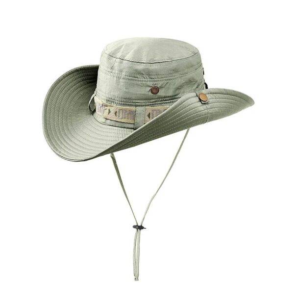 Mens Bucket Hat UV Protection Wide Brim Safari Hunting Hiking Hat Fisherman Hat