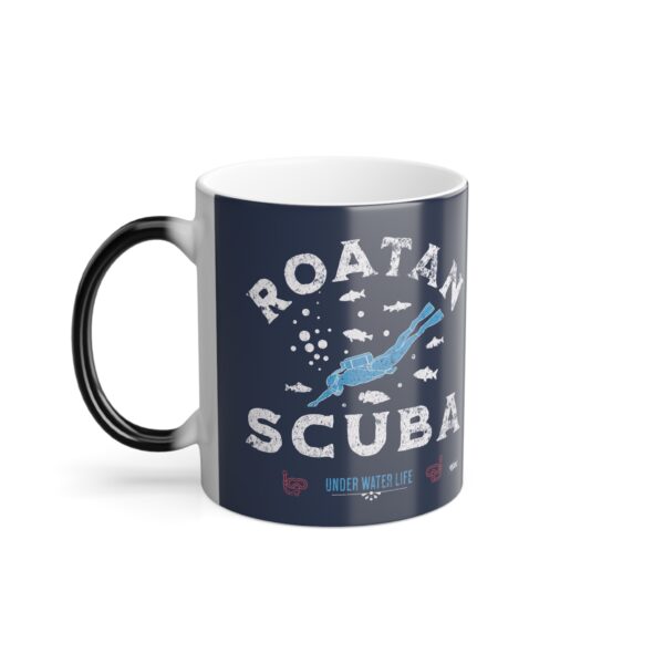 Roatan Scuba Diving Mug Changes Colour – Color Morphing Scuba Mug