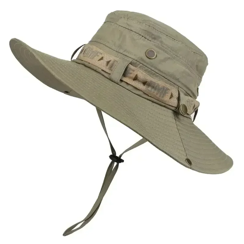 Unisex Beach Hat - Summer Tropical Bucket Hat Wide Brim Safari Hunting Hiking Fishing Hat