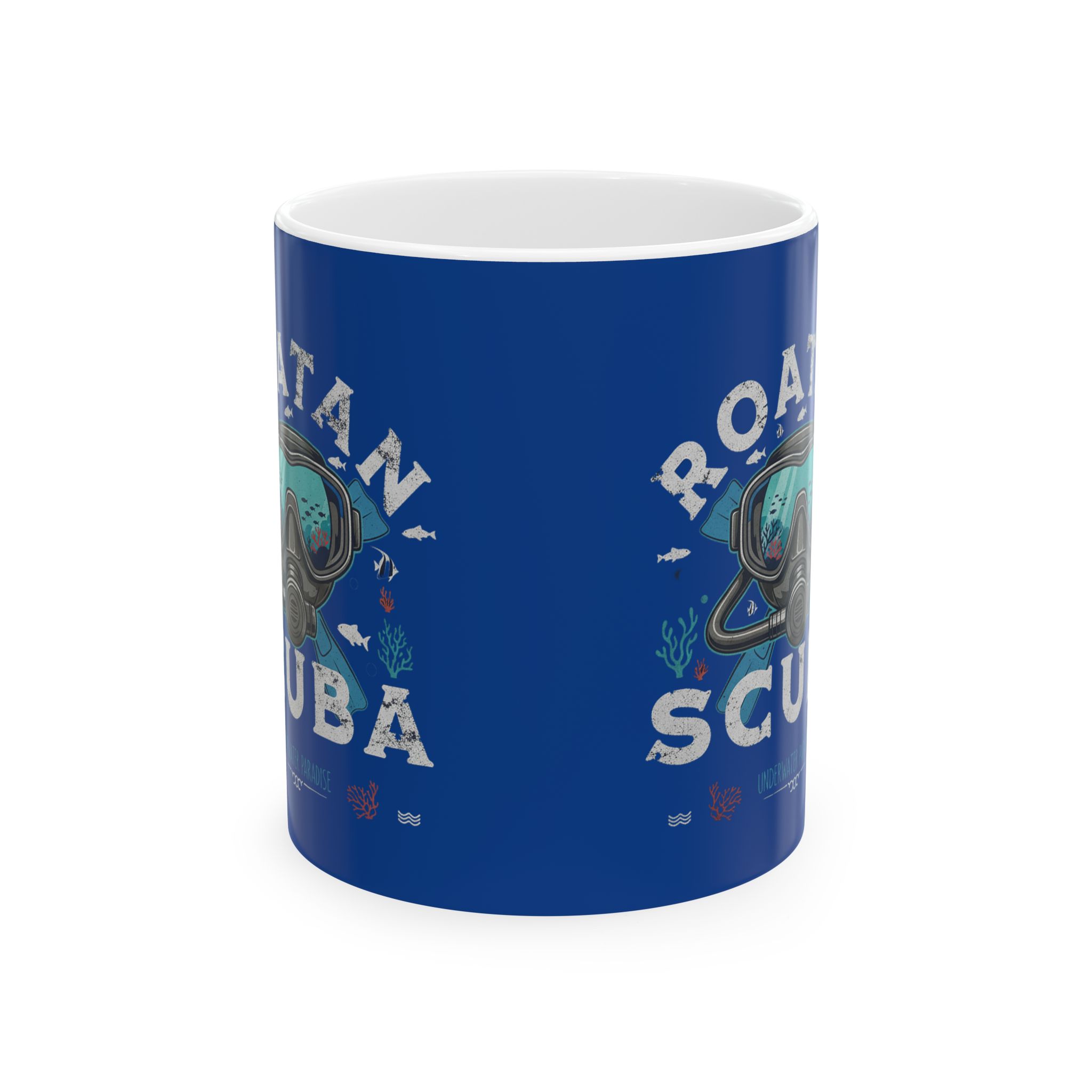Roatan Scuba Mug – Roatan Diving Ceramic Coffee Cup (11oz/15oz)